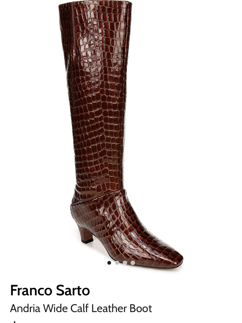 Franco Sarto Andria Wide Calf Tall Heeled Boots (8)